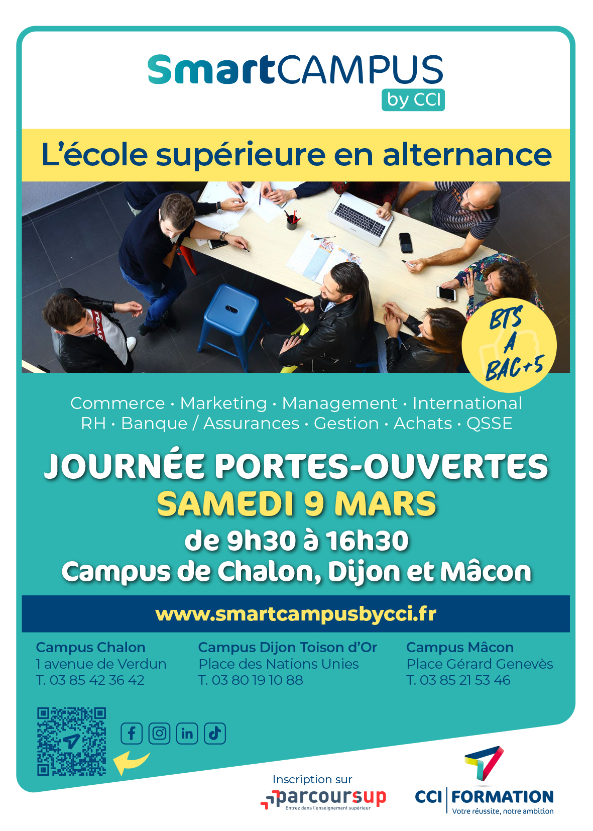 journée portes ouvertes 9 mars 2024 cci formation